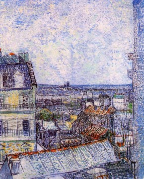 Blick von Vincent s Raum in der Rue Lepic Vincent van Gogh Ölgemälde